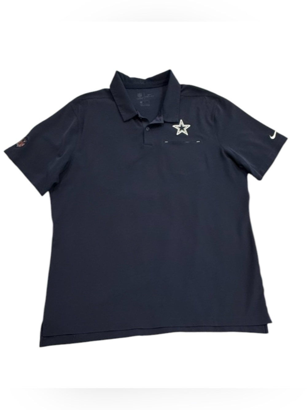 NFL Nike Dri-FIT Deep Navy On-Field Polo Dallas Cowboys XL